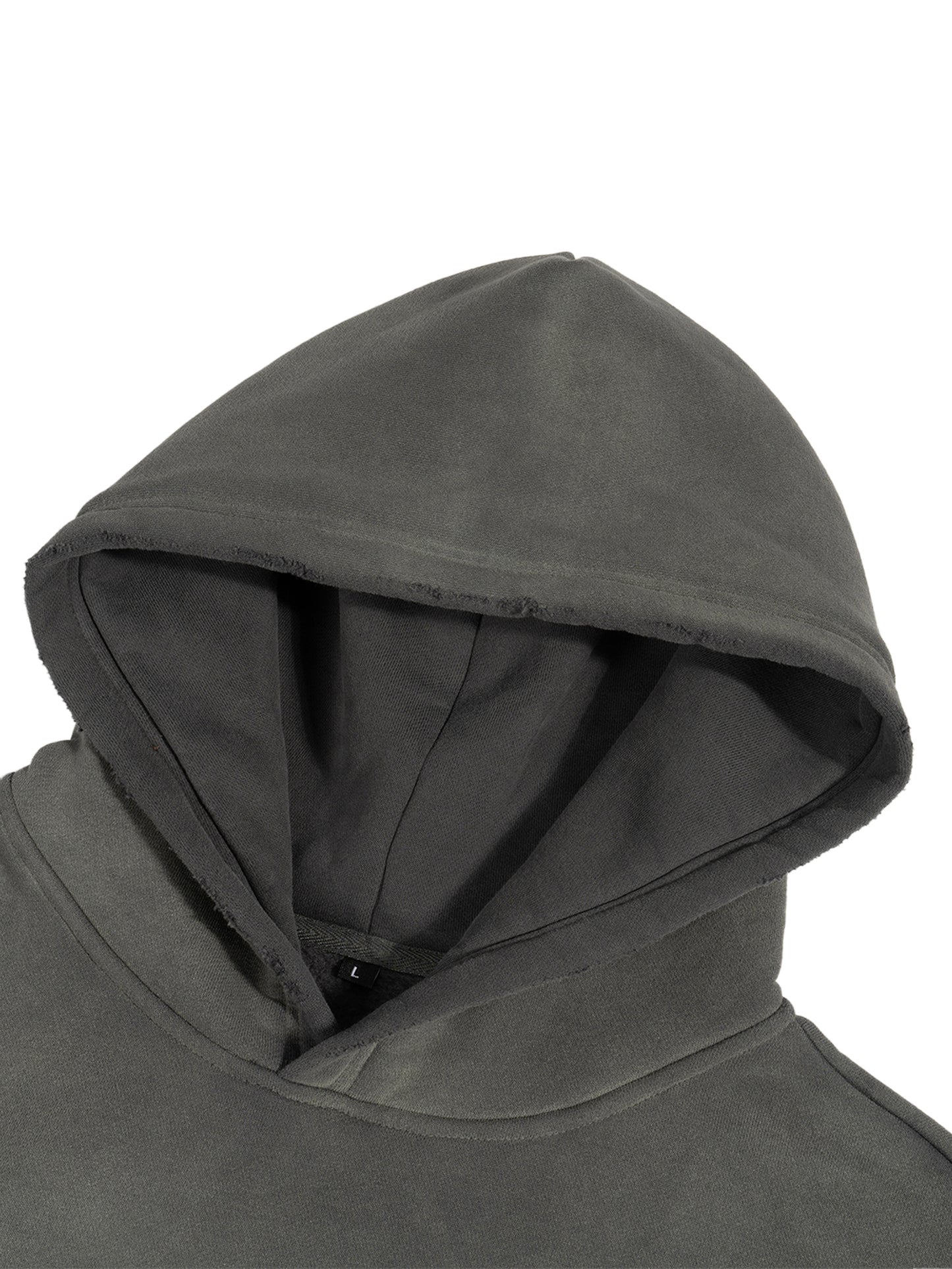 DISTRESSED BOXY HOODIE