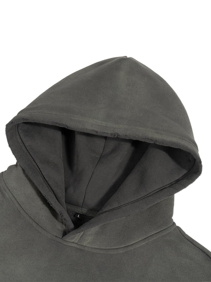 DISTRESSED BOXY HOODIE