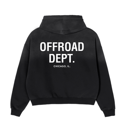 DISTRESSED BOXY HOODIE