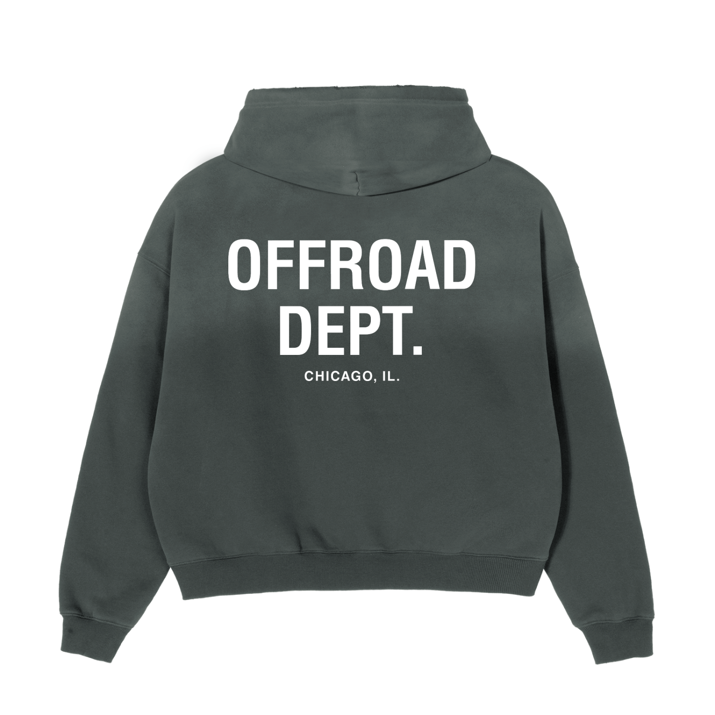 DISTRESSED BOXY HOODIE