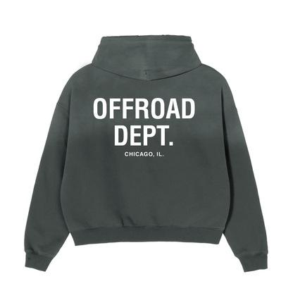 DISTRESSED BOXY HOODIE